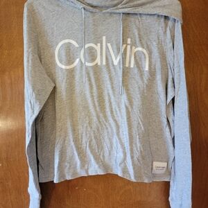 NWT Calvin Gray Long Sleeve Hoodie